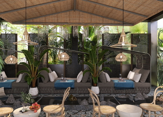 Tropical Lounge  Design Rendering