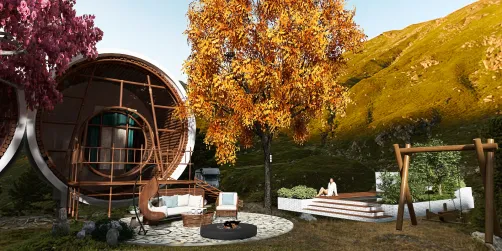 Cabana nas montanhas 