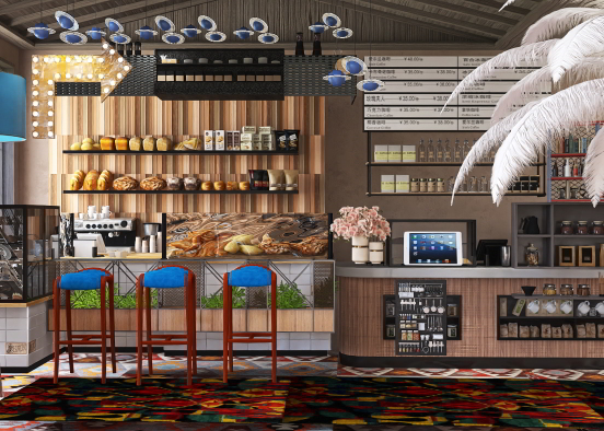 Tiffany's Cafe--- Design Rendering