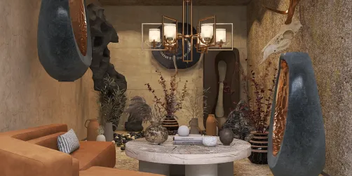 grotten style livingroom 