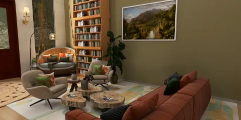 modern living room featuring stylish furniture arrangement with cozy armchairs and a contemporary sofa, designed using Homestyler for efficient interior decor planning and visualization.