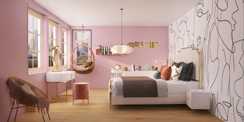 Quarto jovem adulta/adolescente 