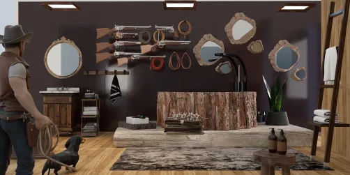 Country Western Bathroom