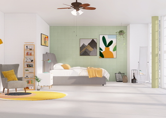 Summer Bedroom Vibes Design Rendering
