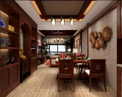 Espaço em estilo tailandês para Web