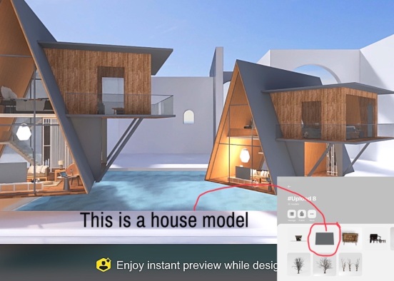 New House Model Design Rendering