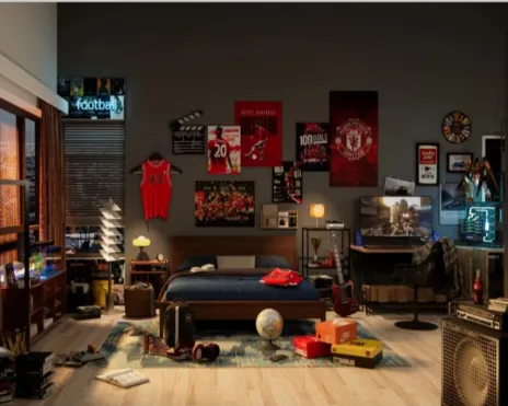 网页端之足球爱好者的房间