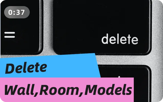 How to delete the wall and the entire room?