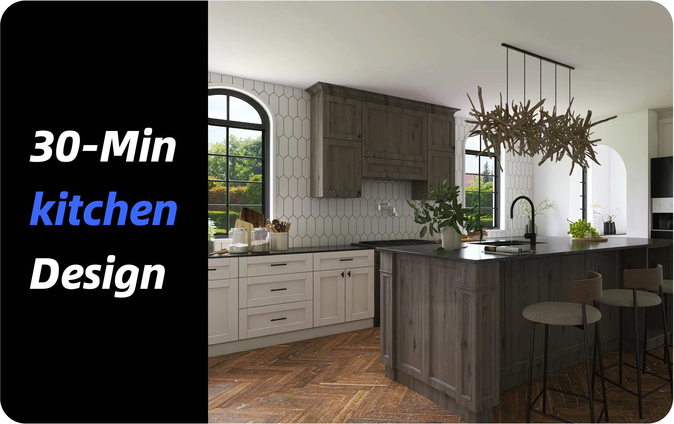 Create a Farmhouse-Style Kitchen in 30 Minutes with Homestyler