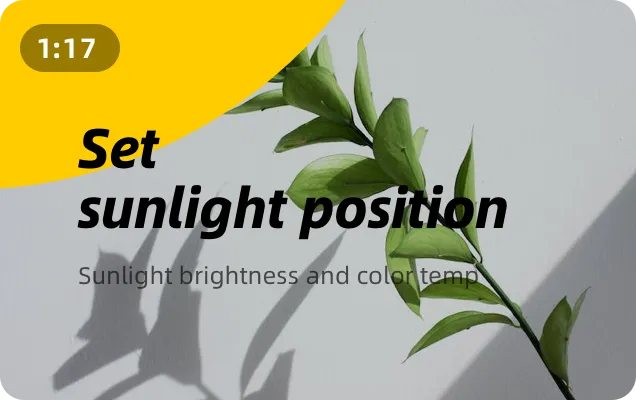 How do I add sunlight to a room and specify its direction?