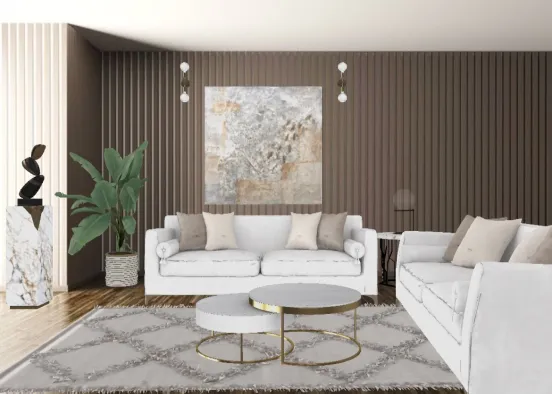 Luxury small living room 💎🛋️ Design Rendering