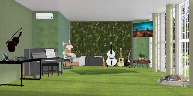 Forest music room