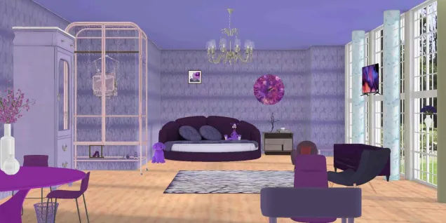 Purple Bed room🟪💜💟