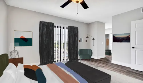 Alexandria Bedroom Staging - Whitestone 