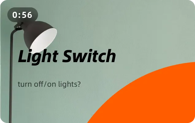 How to turn off/on the room lights?