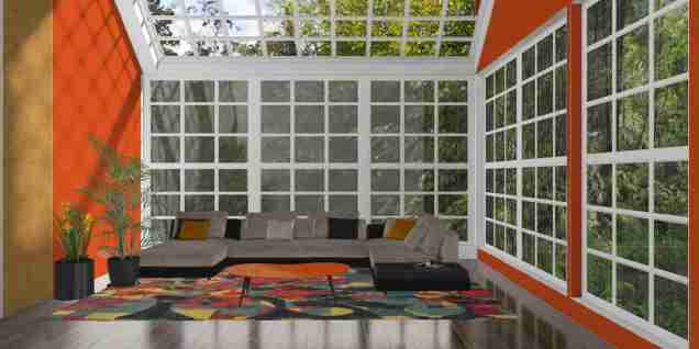 Retro Inspired Sunroom