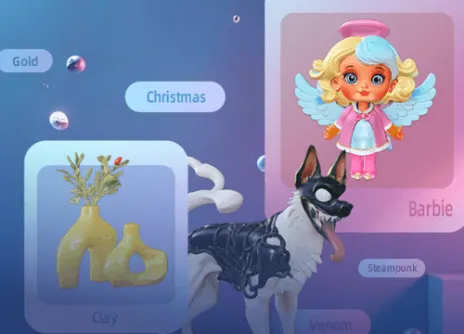 Пользовательская мебель Kawaii для Интернета