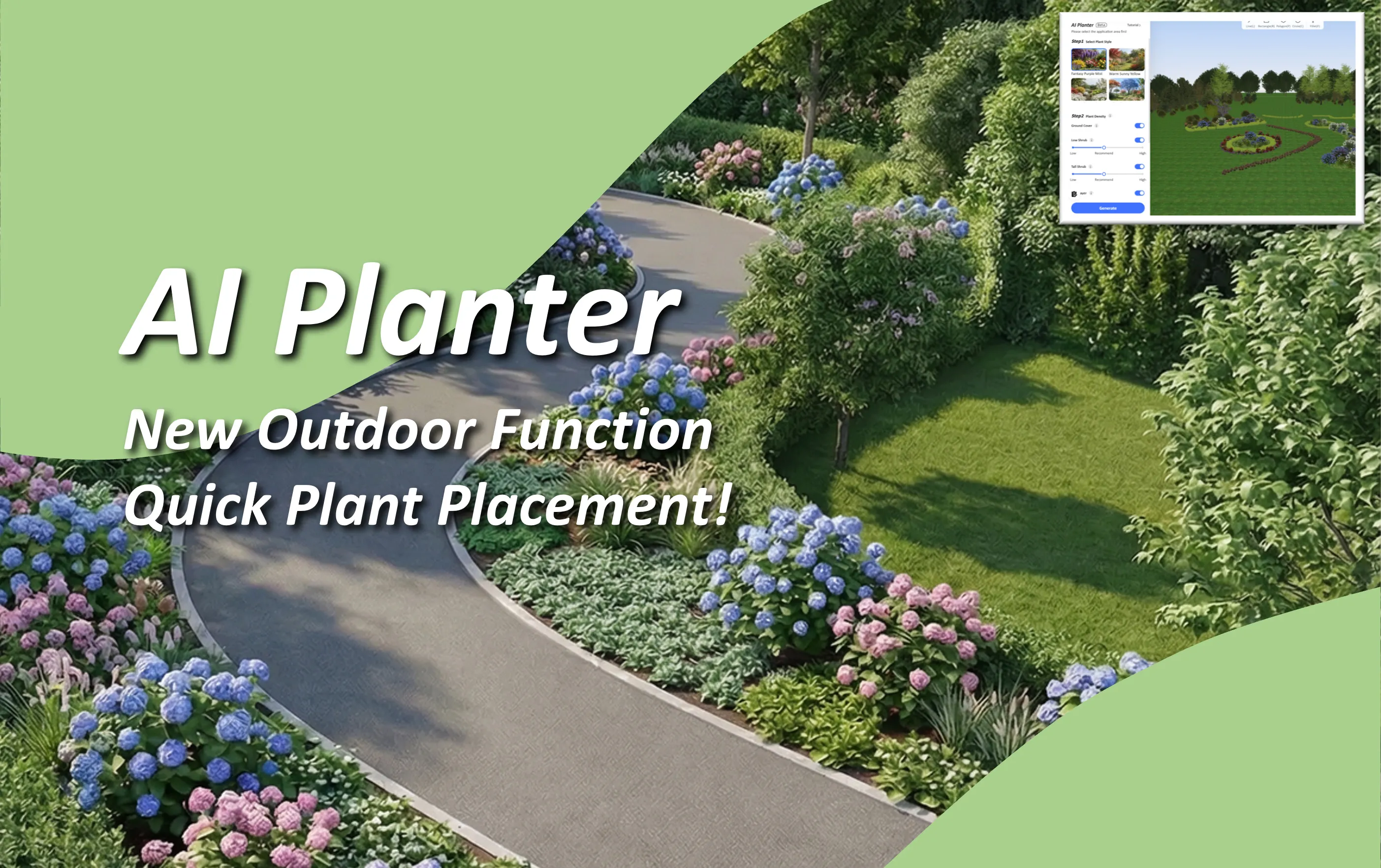 AI Planter - New outdoor feature for quickly spreading plants