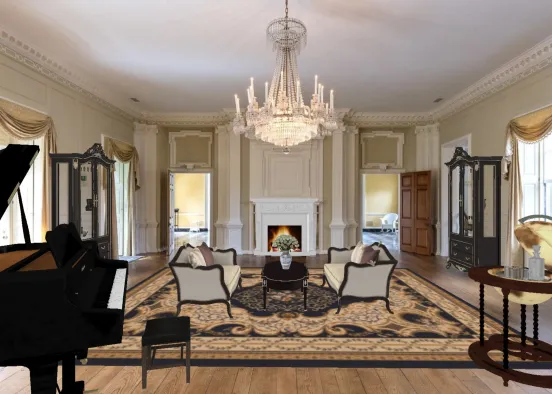 Virginia Estate (Grand Living Room) Design Rendering