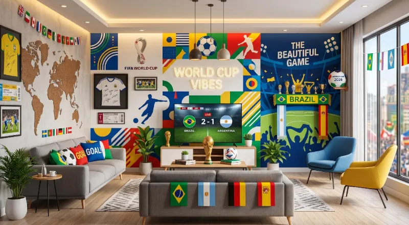 Inspirational World Cup themed interior design