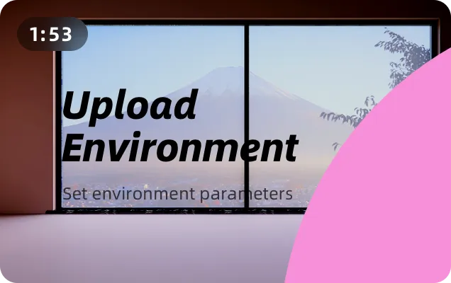 How do I set up and upload an environment map?