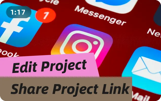 How to edit project and share?