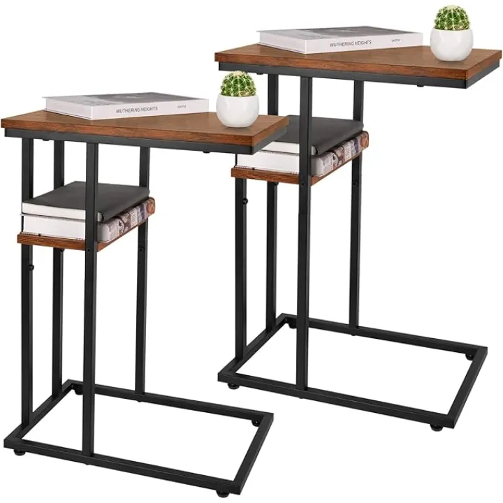 Yoobure C Table End Table Set of 2