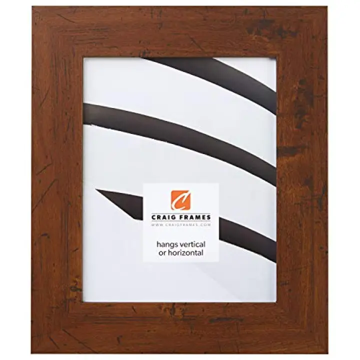 Craig Frames FM74DKW 12 by 18-Inch Rustic Wall Decor Frame, Smooth Grain Finish, 2-Inch Wide, Dark Brown