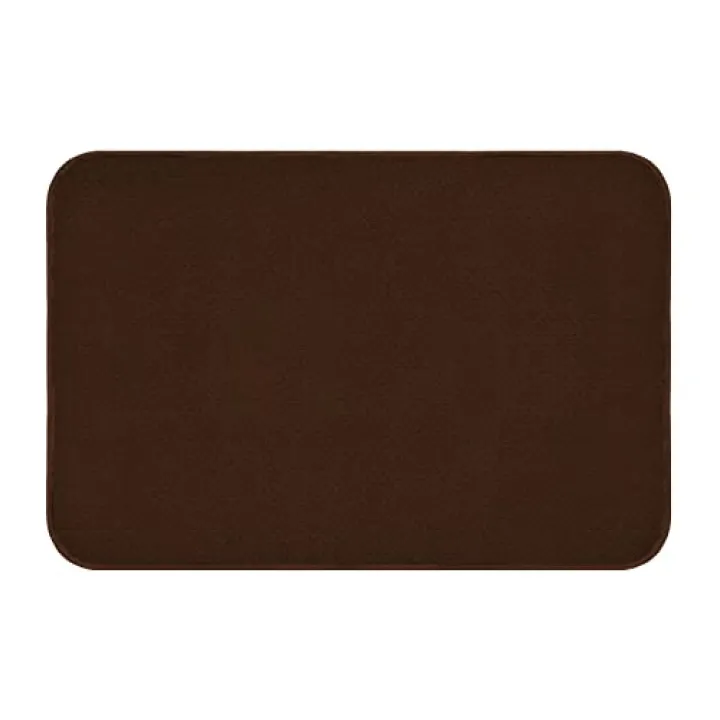 House, Home and More Skid-Resistant Carpet Indoor Area Rug Floor Mat - Chocolate Brown - 2 Ft X 3 Ft - Non Slip Rubber Backing, Stain Resistant, Dog Friendly, Living Room Bedroom Kitchen Entryway