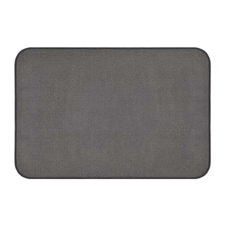 House, Home and More Skid-Resistant Carpet Indoor Area Rug Floor Mat - Gray - 2 Ft X 3 Ft - Non Slip Rubber Backing, Stain Resistant, Dog Friendly, Living Room Bedroom Kitchen Entryway