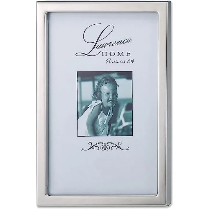 Lawrence Frames 710646 Silver Standard Metal Picture Frame, 4 by 6-Inch