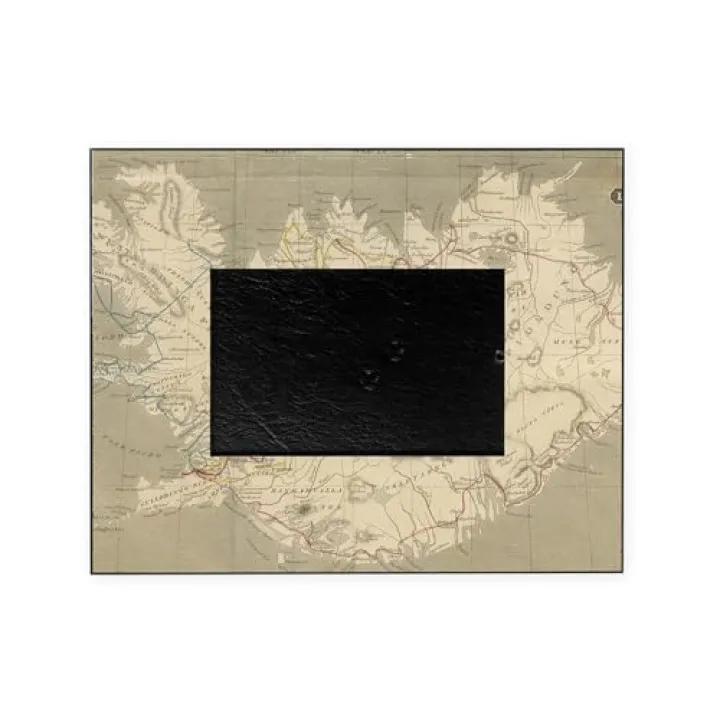 CafePress Vintage Map of Iceland (1819) Decorative Picture Frame