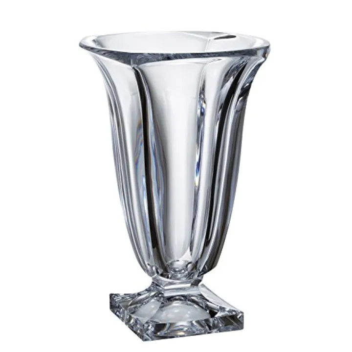 Barski - European Glass - Crystalline - Vase - 13" Height - Made in Europe