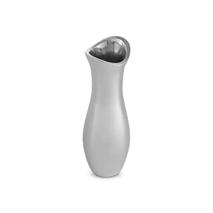nambe Stryker Flower Vase | 9-Inch | Vases for Centerpiece Table Home Indoor Desk Décor | Mid Century Modern Style Vase for Wedding Housewarming Gift | Made of Metal Alloy