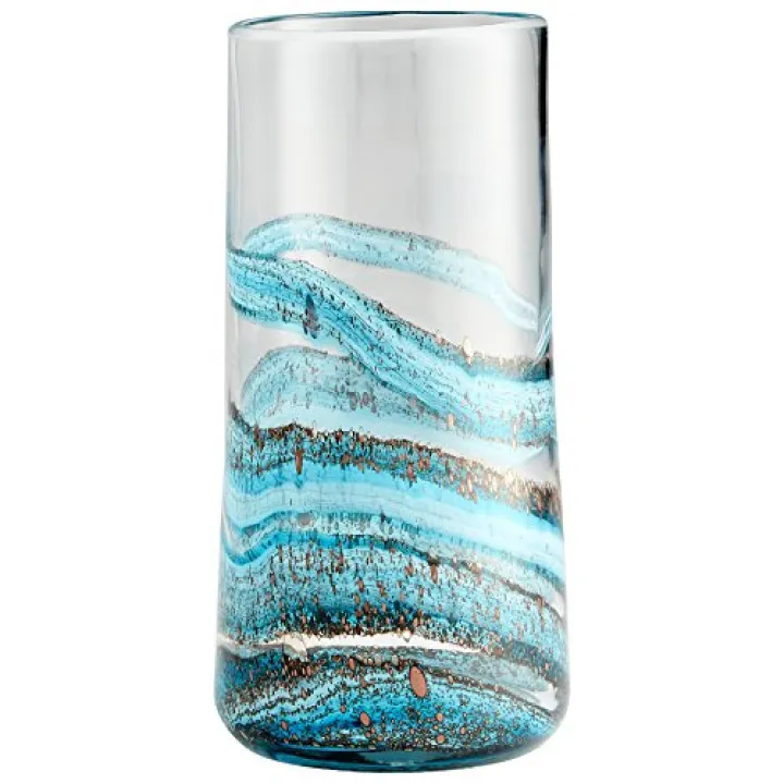Cyan Design Large Rogue Vase Vases & Planters, Blue