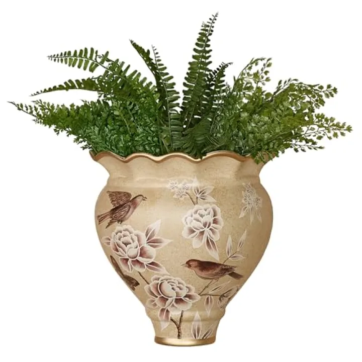 Busy Birds Decorative Wall Pocket Cream