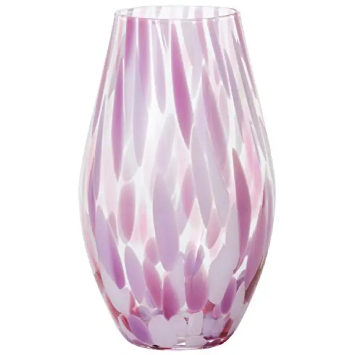 Aderia Tsugaru Vidro F-71858 Flower Vase, Spring Flowers, Maximum 5.1 inches (13 cm) (Diameter 8.5 inches (8.3 cm) x Height 8.5 inches (21.5 cm), Color Style, Made in Japan