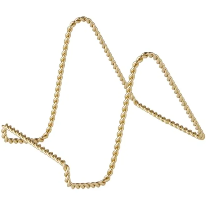 Bard's Twisted Gold-toned Wire Easel Stand, 4" H x 3.5" W x 5.5" D