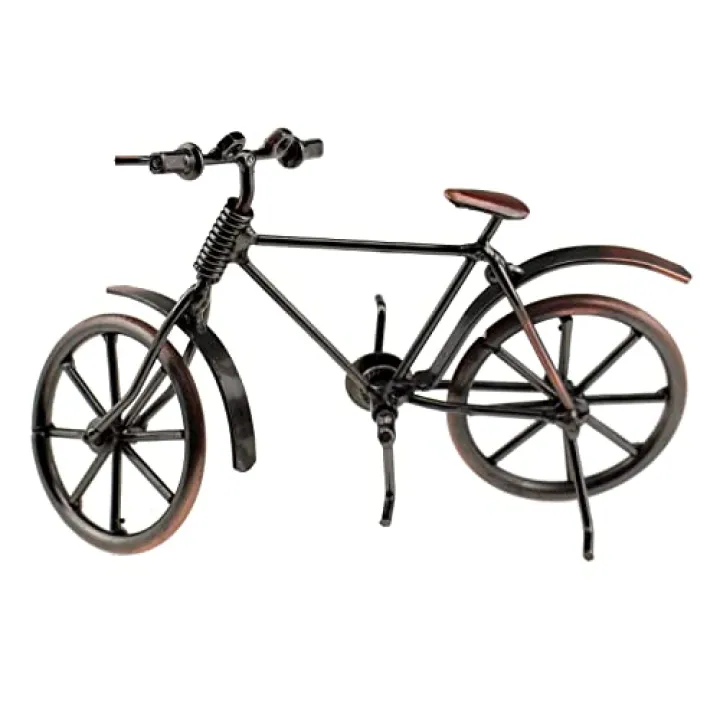 Tipmant Antique Vintage Bicycle Retro Iron Bike Model Office Home Décor Accents Room Desk Decoration Ornaments Handmade Handcrafts