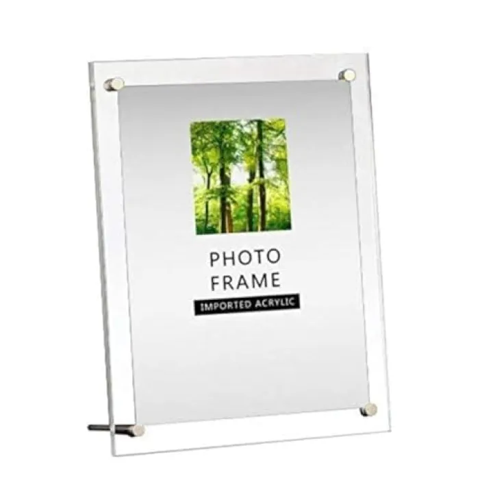 Modern Acrylic Photo Frame - Desktop/Free Standing (8.5x11)