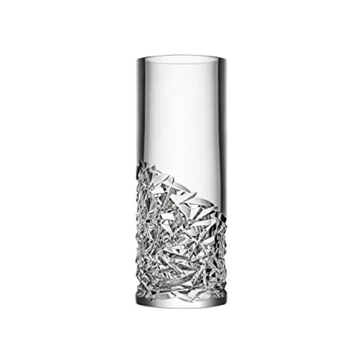 Orrefors Carat Lower Cut Crystal Vase, 14 5/8" x 5 1/2"