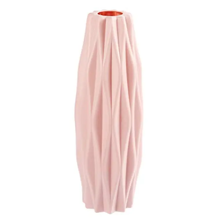 SUPVOX Flower Vases Pink Decorative Modern Floral Vase for Home Decor Living Room Centerpieces and Events Ornamnet