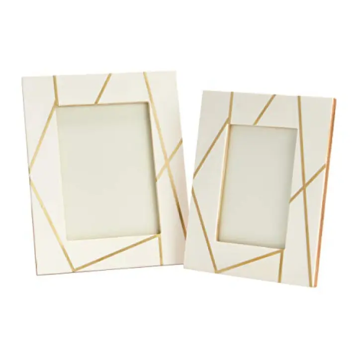 Main + Mesa Resin Photo Frames, Set of 2 (4x6” and 5x7”)