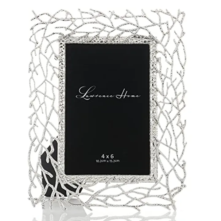 Lawrence Frames Silver Branch Frame, 4x6