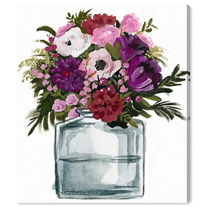 Oliver Gal Summer Flower Vase, 16" x 20", Canvas