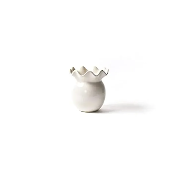 Signature White Ruffle Vase