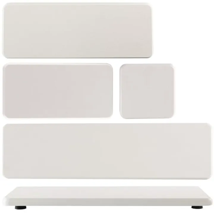 NiuYichee Set of 4 Water Absorbent Stone Trays, Kitchen/Bathroom Soap Dish, Instant Dry Sink Organizers Used for Hand Soap & Plants & Toiletries in The Modern Home