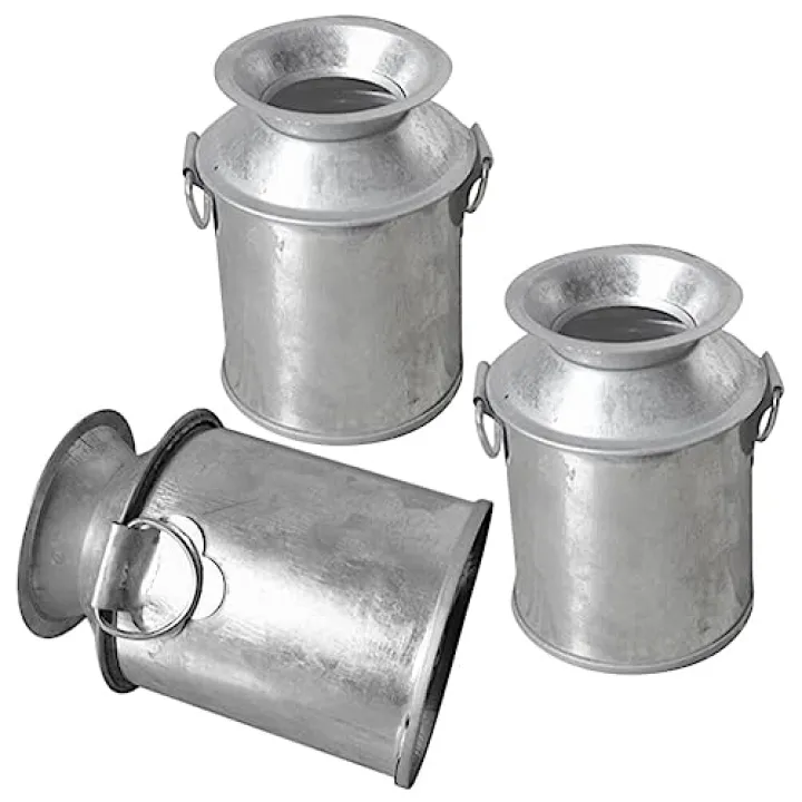 Yardwe 3pcs Succulent Flower Pot Small Vases Miniature Ornament Succulent Planter Pot Small Milk Can Vase Plant Decor Mini House Models Wrought Iron H6 Flower Arrangement Succulents