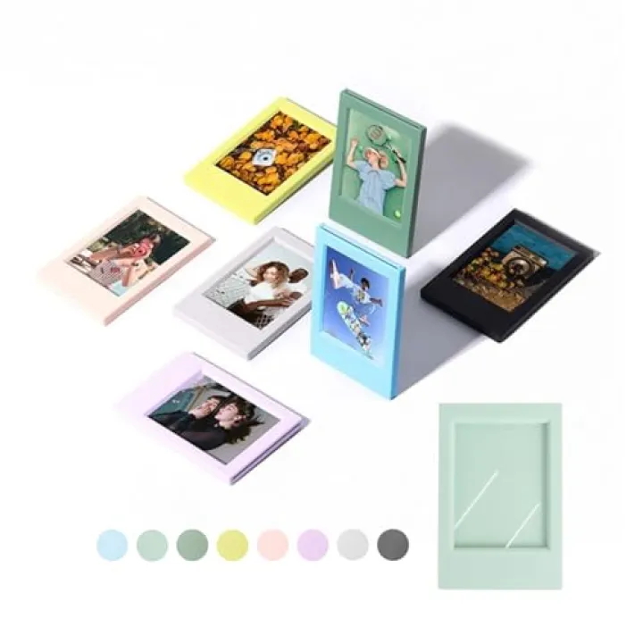 FOVIUPET 8 Colors Pack Picture Frame for Fujifilm Instant Film Cameras Instax Mini 12/11/9/8/7+/EVO Colorful Polaroid 2x3 Mini Pictures Frames for Desk Stand Up Picture Display