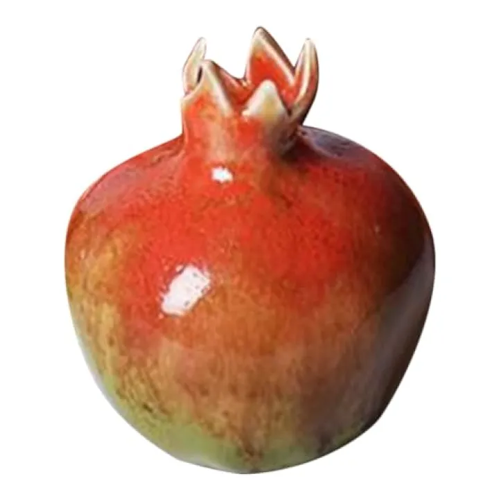 Luxshiny Ceramic Pomegranate Shaped Vase Elegant Floral Decor for Home Office and Events Ceramic Material Artistic Centerpiece for Flowers and Arrangements